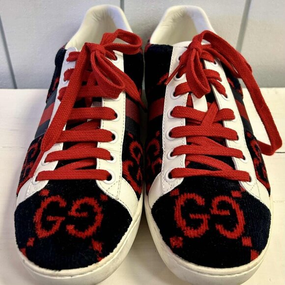 Gucci Ace Velvet GG Sneakers (Retails for $400) - Size 36.5 - Picture 3 of 6